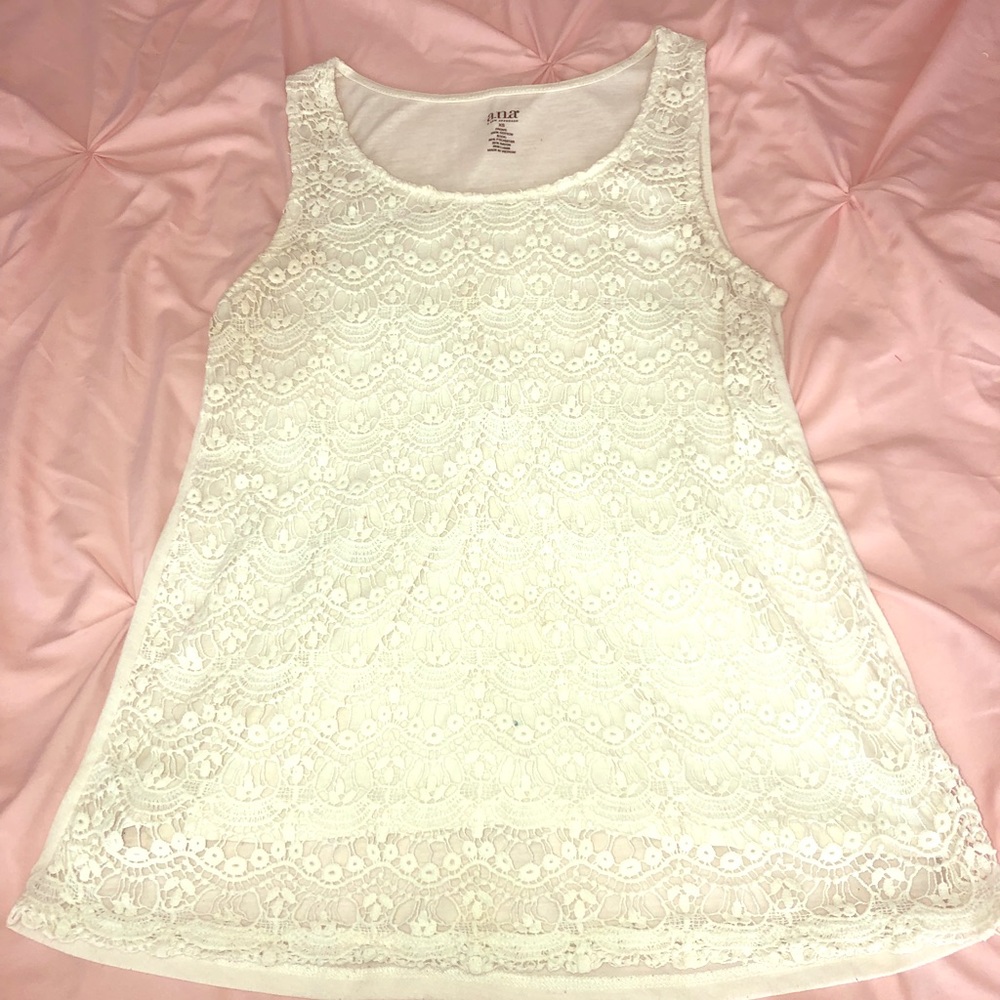 Lace tank top